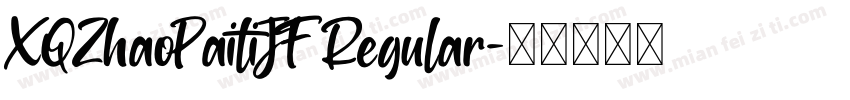 XQZhaoPaitiJF Regular字体转换